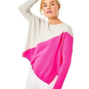 Lilly Pulitzer Napa Sweater 100% Cashmere V Neck Pullover XS $228.00